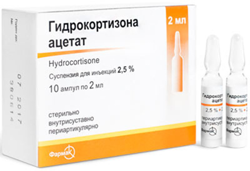 Гидрокортизон - для лечения обширных болей при радикулите